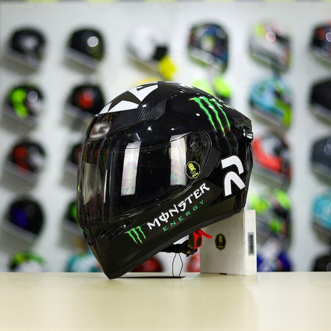 Mũ Royal M138b Đen Bóng + Tặng Dán Tem Decal Monster FREESHIP