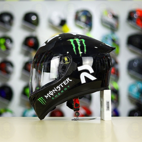 Mũ Royal M138b Đen Bóng + Tặng Dán Tem Decal Monster FREESHIP