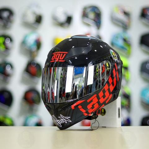 Mũ Royal M138b Đen Bóng + Tặng Dán Tem Decal AGV MYTH V1 Đỏ FREESHIP