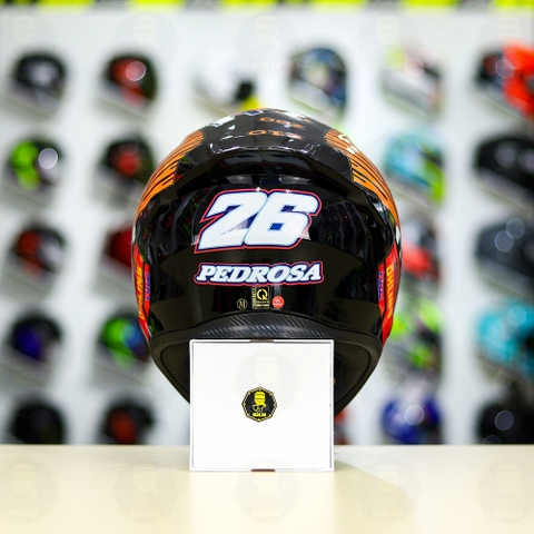 Mũ Royal M138b Đen Bóng + Tặng Dán Tem Decal Honda REPSOL FREESHIP