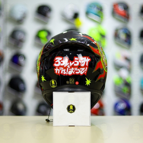 Mũ Royal M138b Đen Bóng + Tặng Dán Tem Decal AGV Sun & Moon FREESHIP