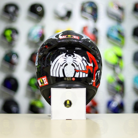 Mũ Royal M138b Đen Bóng + Tặng Dán Tem Decal Venom V2 FREESHIP