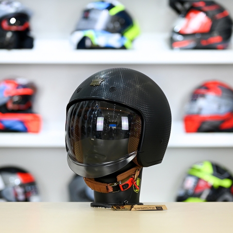 Mũ 3/4 Royal M139 Vân Carbon Nhám FREESHIP