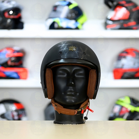 Mũ 3/4 Royal M139 Vân Carbon Nhám FREESHIP