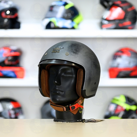 Mũ 3/4 Royal M139 Xám Xước Nhám FREESHIP