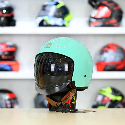 Mũ 3/4 Royal M139 Xanh Ngọc Pastel FREESHIP