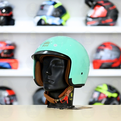 Mũ 3/4 Royal M139 Xanh Ngọc Pastel FREESHIP