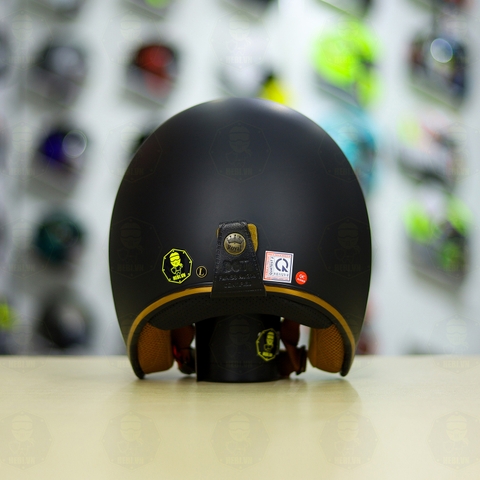 Mũ 3/4 ROYAL M20C Ruby Đen Nhám FREESHIP