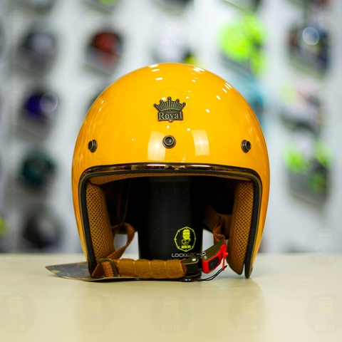 Mũ 3/4 ROYAL M20C Ruby Vàng Bóng FREESHIP