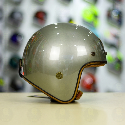 Mũ 3/4 ROYAL M20C Ruby Xám Bóng FREESHIP