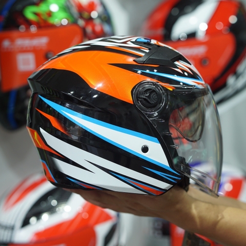 Mũ 3/4 Royal M268(2 Kính) BASANI Bóng Nhỏ Gọn Nhẹ FREESHIP