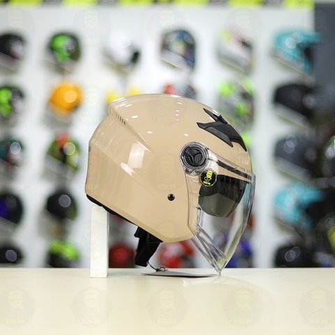 Mũ 3/4 Royal M268(2 Kính) Ngà Bóng Nhỏ Gọn Nhẹ FREESHIP