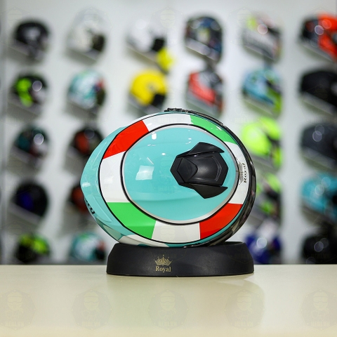 Mũ 3/4 Royal XH01 LEOPARD Xanh Ngọc Bóng FREESHIP