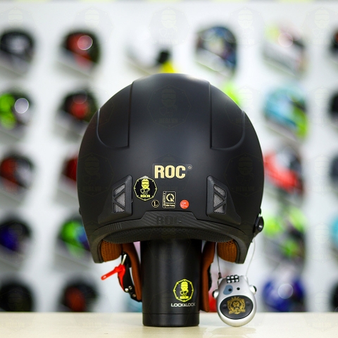 Mũ 3/4 Royal M139 SKY ROC Đen Nhám + Tặng Khóa FREESHIP