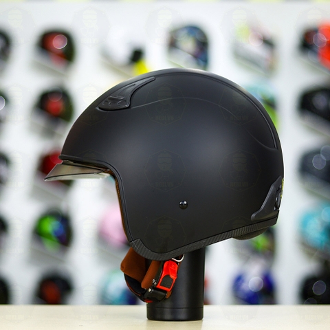 Mũ 3/4 Royal M139 SKY ROC Đen Nhám + Tặng Khóa FREESHIP