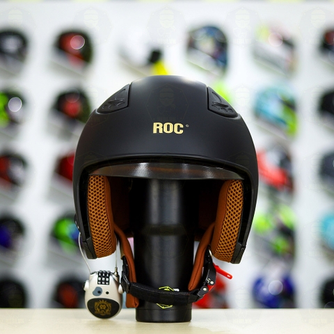 Mũ 3/4 Royal M139 SKY ROC Đen Nhám + Tặng Khóa FREESHIP