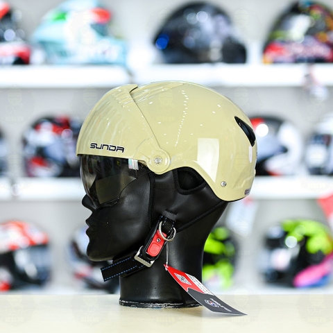 Mũ 1/2 Sunda 135D Ngà Bóng FREESIZE