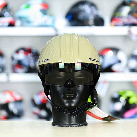 Mũ 1/2 Sunda 135D Ngà Bóng FREESIZE