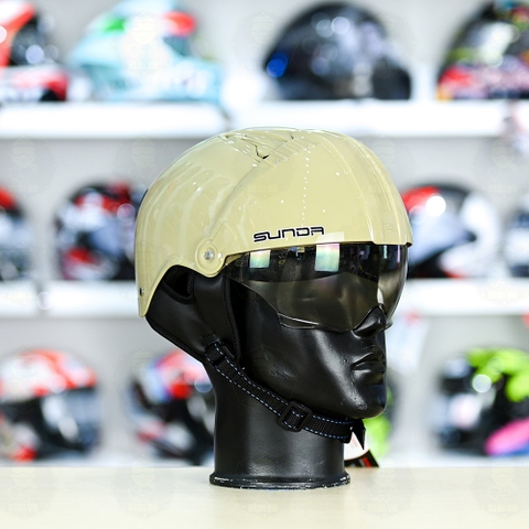 Mũ 1/2 Sunda 135D Ngà Bóng FREESIZE