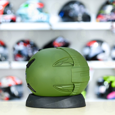 Mũ 1/2 Sunda 135D Xanh Lính Nhám FREESIZE