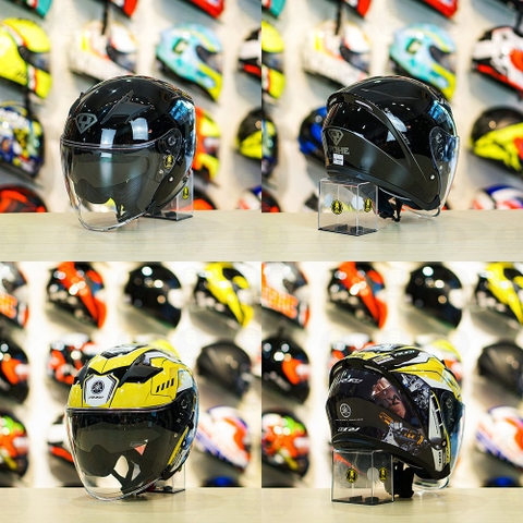 Tem 3/4 Yamaha R1M  Yellow Light Cho Yohe 878 - Không Nón - FREESHIP