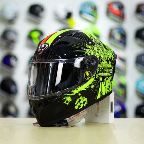 Mũ Fullface Yohe 978 PLUS 2020 Game Cam Vàng Bóng FREESHIP