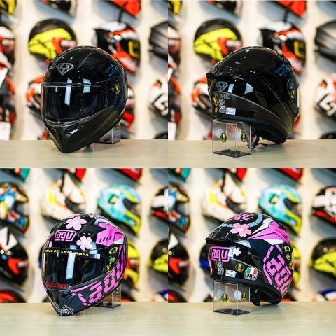 Tem Decal AGV Myth Version 2 Pink Candy Cho Nón Fullface - Không Nón - FREESHIP