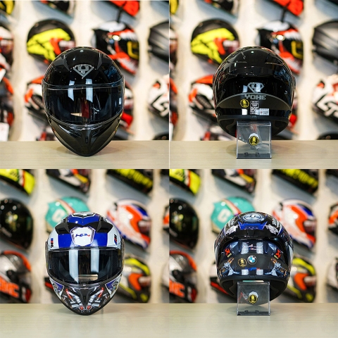 Tem Decal BMW HP4 Trắng Xanh Cho Nón Fullface - Không Nón - FREESHIP