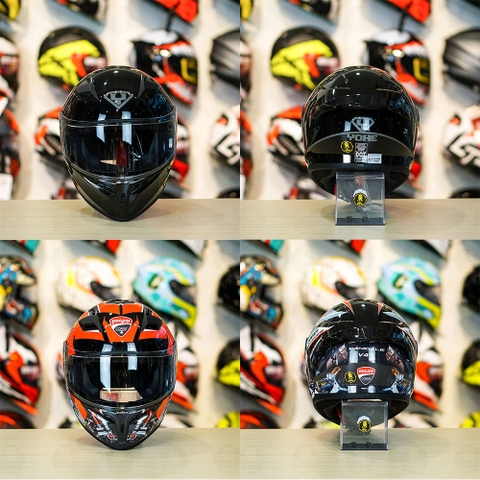 Tem Decal Ducati Version 2 Cho Nón Fullface - Không Nón - FREESHIP