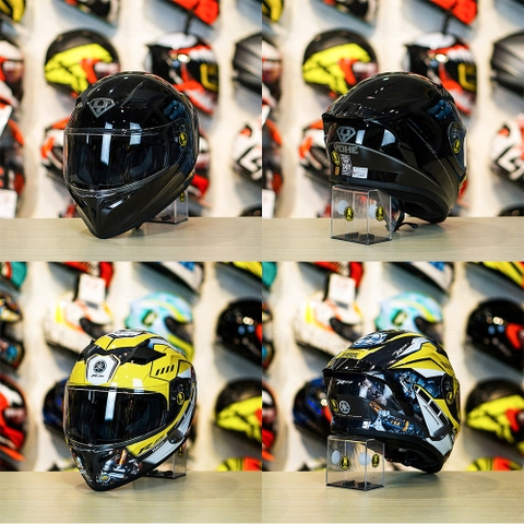 Tem Decal Yamaha R15 Vàng Cho Nón Fullface - Không Nón - FREESHIP