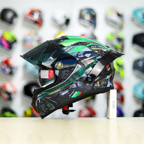 Mũ Fullface EGO E81 Dán Decal Kawasaki Ninja FREESHIP
