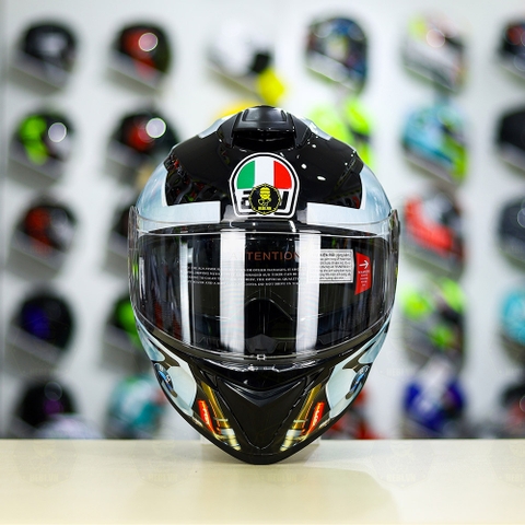 Full Combo Mũ EGO E81 Tem Decal BMW Bạc FREESHIP