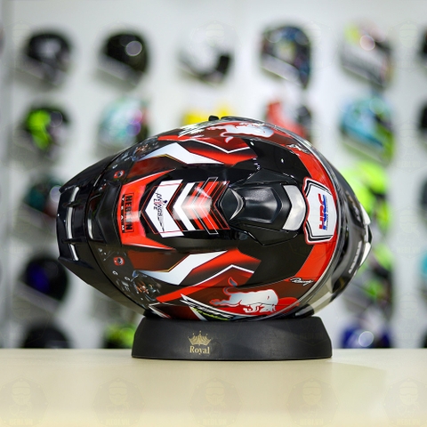 Full Combo Mũ EGO E81 Tem Decal Honda CBR Red FREESHIP