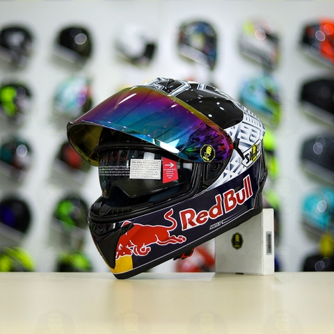 Mũ Fullface EGO E81 Đen Bóng + Dán Tem Decal SHOEI M93 V2 Silver FREESHIP