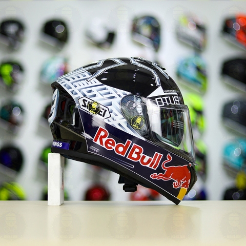 Mũ Fullface EGO E81 Đen Bóng + Dán Tem Decal SHOEI M93 V2 Silver FREESHIP