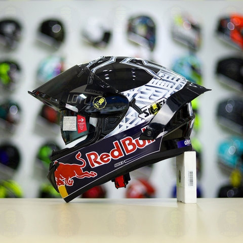 Mũ Fullface EGO E81 Đen Bóng +Tem Decal SHOEI M93 V2 Silver FREESHIP