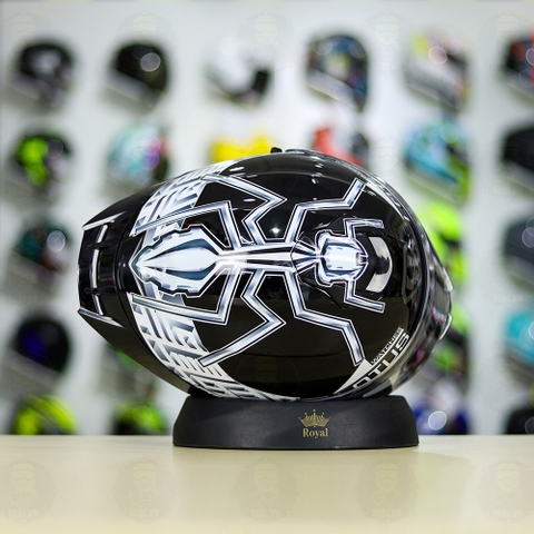 Mũ Fullface EGO E81 Đen Bóng +Tem Decal SHOEI M93 V2 Silver FREESHIP