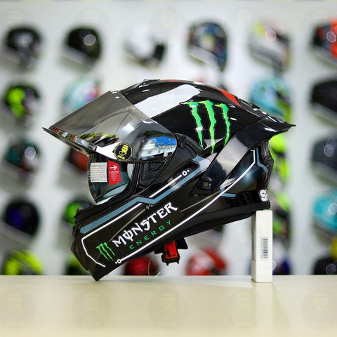 Full Combo Mũ EGO E81 Tem Decal SHARK Race Pro Lorenzo FREESHIP