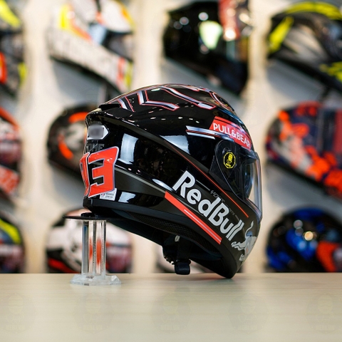 Mũ Fullface EGO E81 Đen Bóng + Tem Decal Shoei M93 V1 FREESHIP