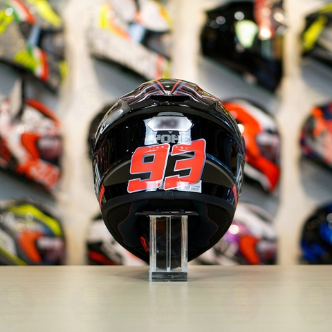 Mũ Fullface EGO E81 Đen Bóng + Tem Decal Shoei M93 V1 FREESHIP