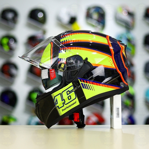 Mũ Fullface EGO E81 Đen Bóng + Dán Tem Decal AGV SOLELUNA FREESHIP