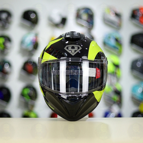 Mũ Fullface EGO E81 Đen Bóng + Dán Tem Decal AGV Soleluna 2018 FREESHIP