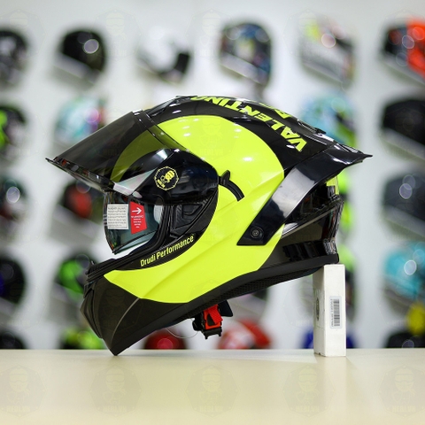 Mũ Fullface EGO E81 Đen Bóng + Tem Decal AGV SOLELUNA 2018 FREESHIP