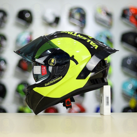 Mũ Fullface EGO E81 Đen Bóng + Tem Decal AGV SOLELUNA 2018 FREESHIP