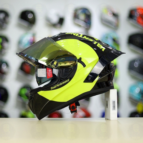 Mũ Fullface EGO E81 Đen Bóng + Tem Decal AGV SOLELUNA 2018 FREESHIP