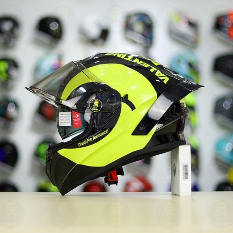 Mũ Fullface EGO E81 Đen Bóng + Tem Decal AGV SOLELUNA 2018 FREESHIP