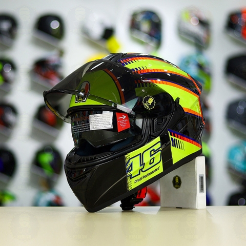 Mũ Fullface EGO E81 Đen Bóng + Dán Tem Decal AGV SOLELUNA FREESHIP