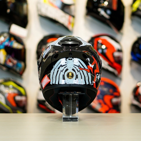 Mũ Fullface EGO E81 Đen Bóng + Tem VENOM V2 FREESHIP