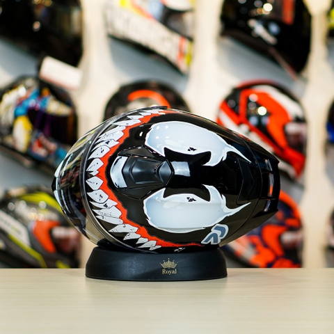 Mũ Fullface EGO E81 Đen Bóng + Tem VENOM V2 FREESHIP