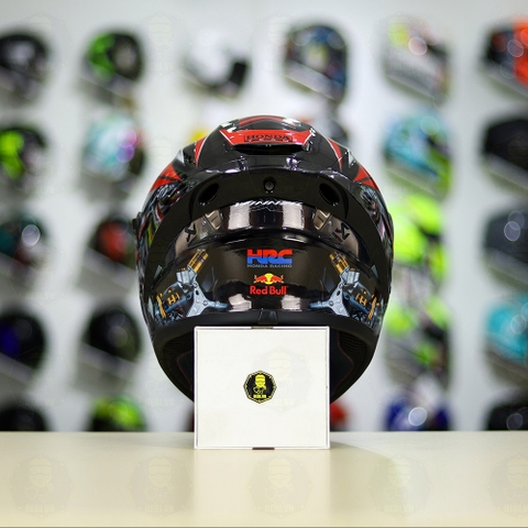 Mũ Fullface EGO E81 Đen Bóng + Tem Honda WINNER Xám Đỏ FREESHIP